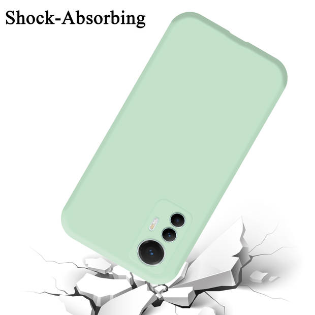 Cadorabo Hoesje geschikt voor Xiaomi 12 LITE Case in LIQUID LICHT GROEN - Beschermhoes TPU silicone Cover