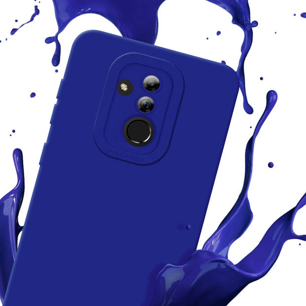 Cadorabo Hoesje geschikt voor Huawei MATE 20 LITE in FLUID BLAUW - Beschermhoes TPU silicone Cover Case