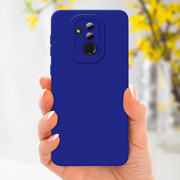 Cadorabo Hoesje geschikt voor Huawei MATE 20 LITE in FLUID BLAUW - Beschermhoes TPU silicone Cover Case