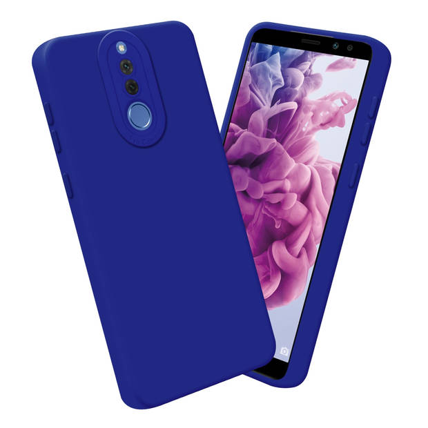 Cadorabo Hoesje geschikt voor Huawei MATE 10 LITE in FLUID BLAUW - Beschermhoes TPU silicone Cover Case