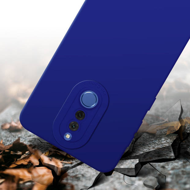 Cadorabo Hoesje geschikt voor Huawei MATE 10 LITE in FLUID BLAUW - Beschermhoes TPU silicone Cover Case