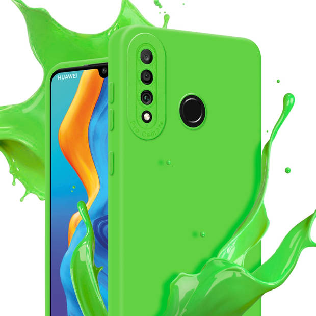 Cadorabo Hoesje geschikt voor Huawei P30 LITE in FLUID GROEN - Beschermhoes TPU silicone Cover Case