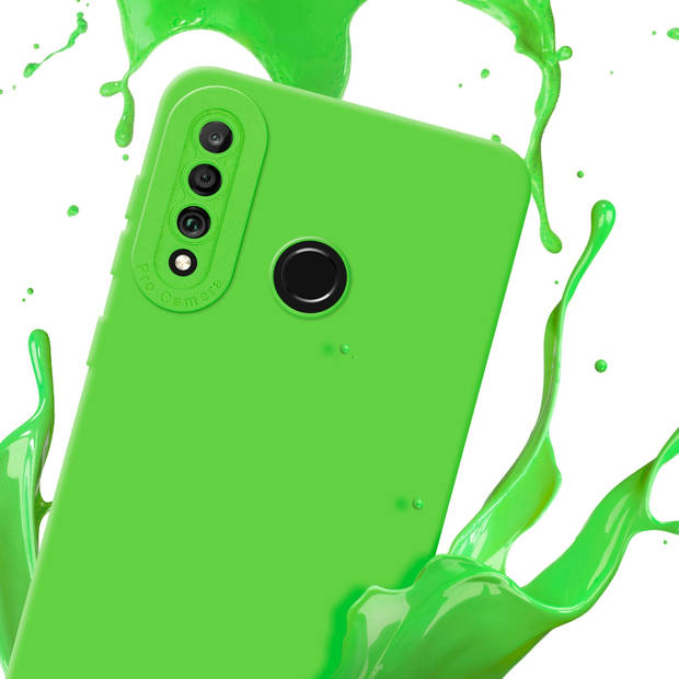 Cadorabo Hoesje geschikt voor Huawei P30 LITE in FLUID GROEN - Beschermhoes TPU silicone Cover Case