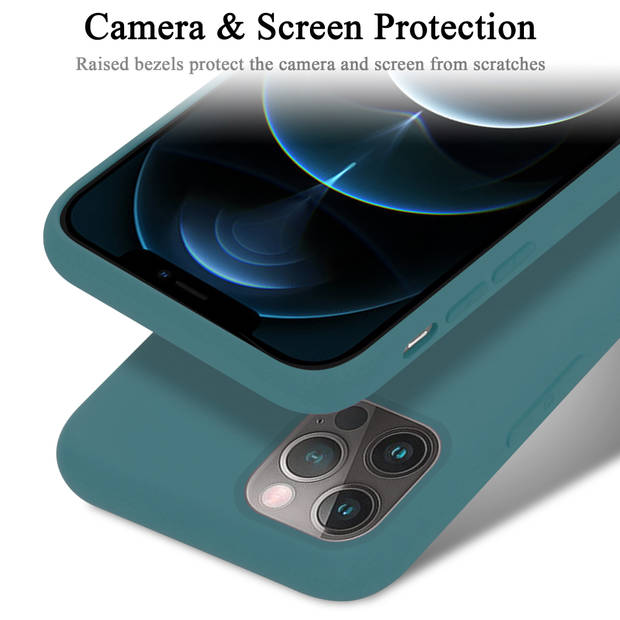 Cadorabo Hoesje geschikt voor Apple iPhone 13 PRO Case in LIQUID GROEN - Beschermhoes TPU silicone Cover