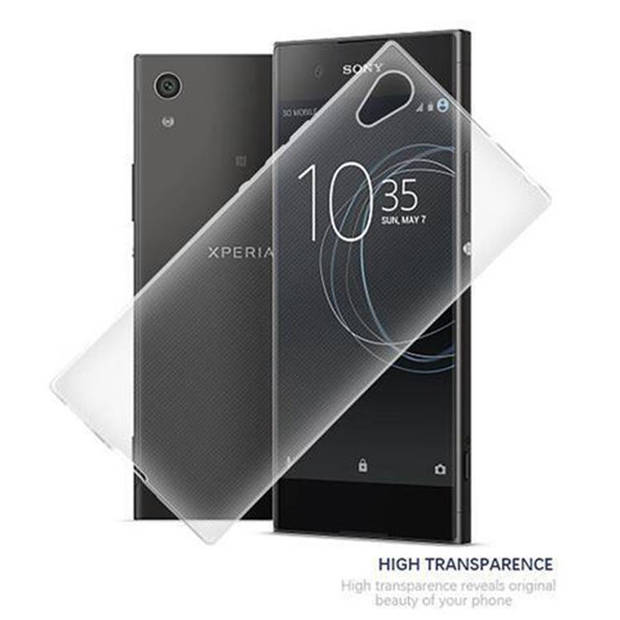Cadorabo Hoesje geschikt voor Sony Xperia XA1 in VOLLEDIG TRANSPARANT - Beschermhoes Cover gemaakt van TPU Silicone Case