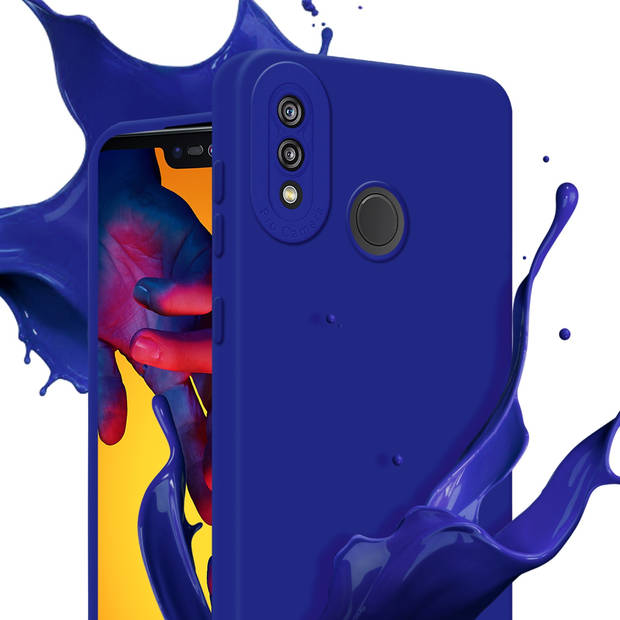 Cadorabo Hoesje geschikt voor Huawei P20 LITE 2018 / NOVA 3E in FLUID BLAUW - Beschermhoes TPU silicone Cover Case