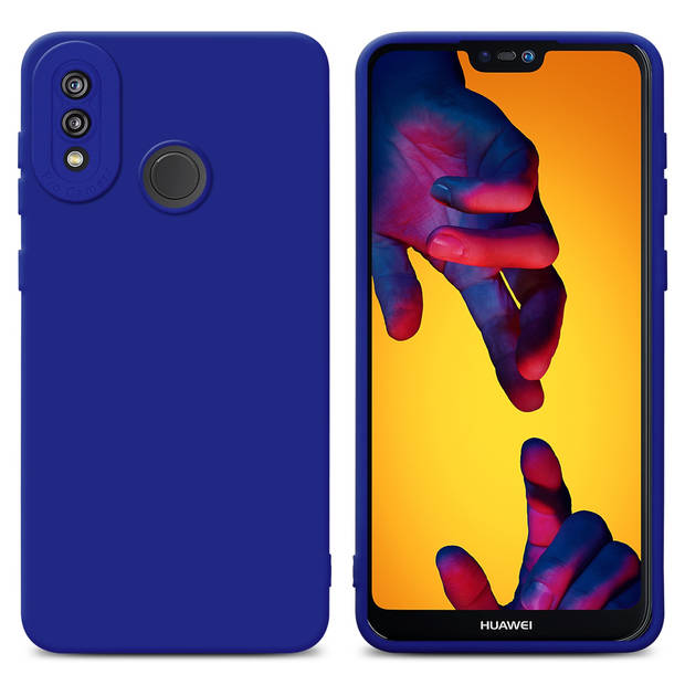 Cadorabo Hoesje geschikt voor Huawei P20 LITE 2018 / NOVA 3E in FLUID BLAUW - Beschermhoes TPU silicone Cover Case