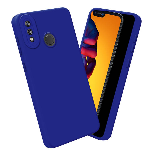 Cadorabo Hoesje geschikt voor Huawei P20 LITE 2018 / NOVA 3E in FLUID BLAUW - Beschermhoes TPU silicone Cover Case