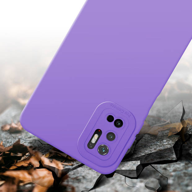 Cadorabo Hoesje geschikt voor Xiaomi RedMi NOTE 10 5G / POCO M3 PRO 5G in FLUID LICHT PAARS - Beschermhoes TPU silicone