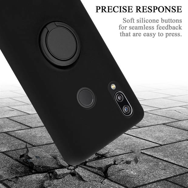 Cadorabo Hoesje geschikt voor Huawei P20 LITE 2018 / NOVA 3E in LIQUID ZWART - Beschermhoes van TPU silicone Case Cover