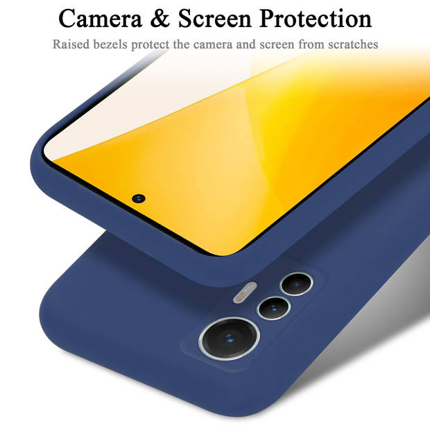Cadorabo Hoesje geschikt voor Xiaomi 12 LITE Case in LIQUID BLAUW - Beschermhoes TPU silicone Cover