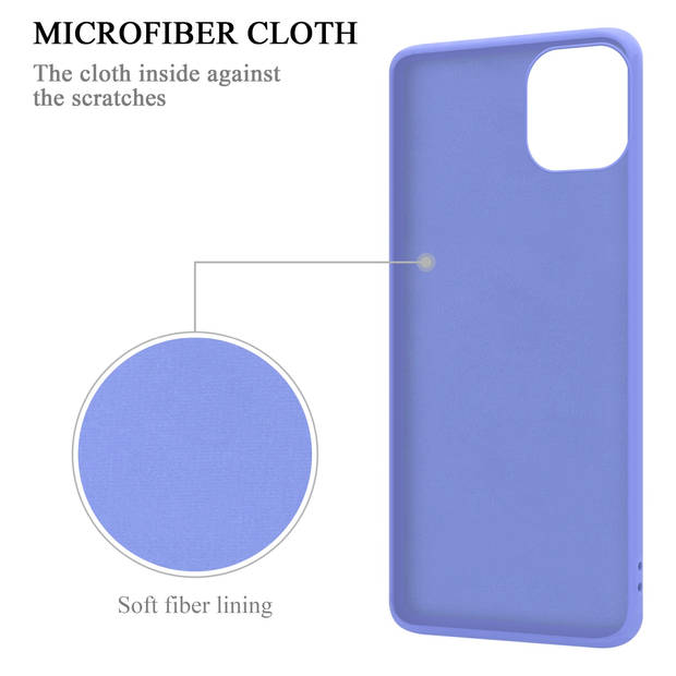 Cadorabo Hoesje geschikt voor Apple iPhone 14 in LIQUID LICHT PAARS - Beschermhoes van TPU silicone Case Cover met ring