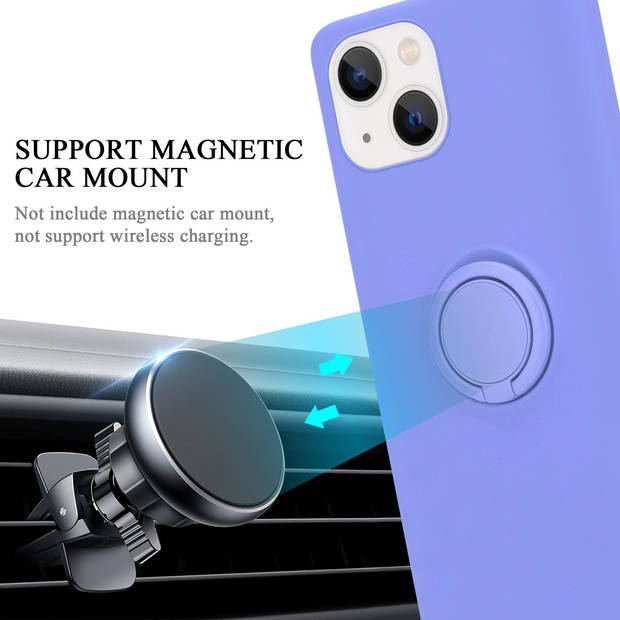 Cadorabo Hoesje geschikt voor Apple iPhone 14 PLUS in LIQUID LICHT PAARS - Beschermhoes van TPU silicone Case Cover met