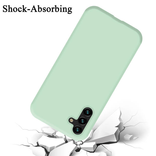 Cadorabo Hoesje geschikt voor Samsung Galaxy A13 5G Case in LIQUID LICHT GROEN - Beschermhoes TPU silicone Cover