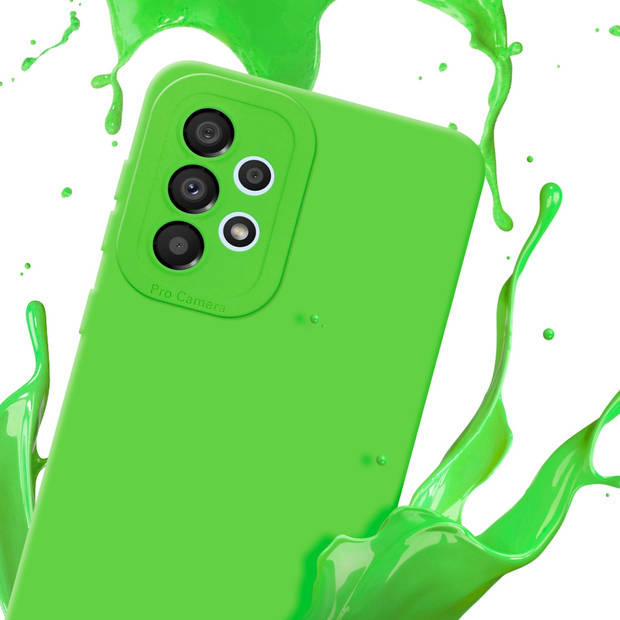 Cadorabo Hoesje geschikt voor Samsung Galaxy A52 (4G / 5G) / A52s in FLUID GROEN - Beschermhoes TPU silicone Cover Case