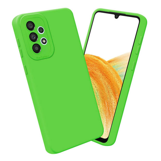 Cadorabo Hoesje geschikt voor Samsung Galaxy A72 4G / 5G in FLUID GROEN - Beschermhoes TPU silicone Cover Case