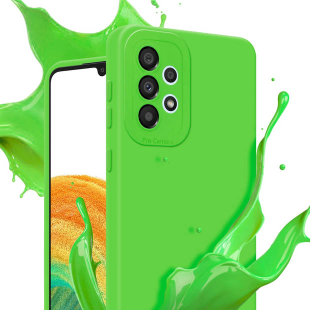 Cadorabo Hoesje geschikt voor Samsung Galaxy A52 (4G / 5G) / A52s in FLUID GROEN - Beschermhoes TPU silicone Cover Case