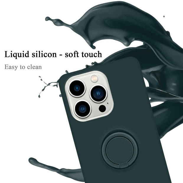Cadorabo Hoesje geschikt voor Apple iPhone 14 PRO MAX in LIQUID GROEN - Beschermhoes van TPU silicone Case Cover met