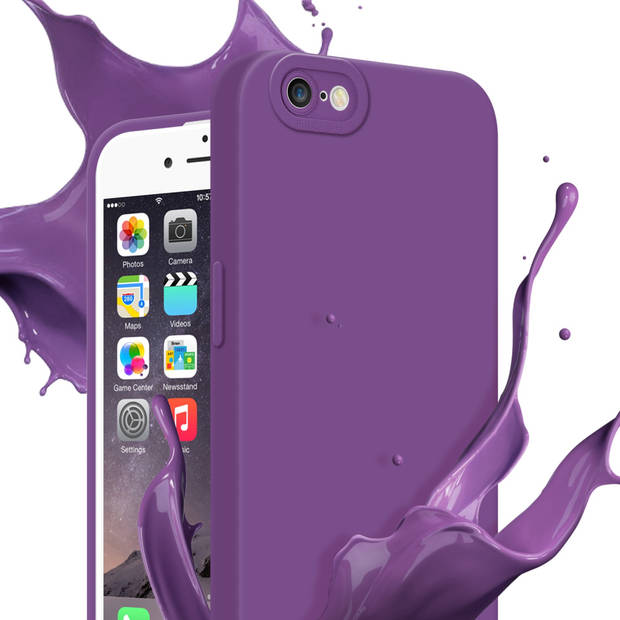 Cadorabo Hoesje geschikt voor Apple iPhone 6 PLUS / 6S PLUS in FLUID MAT PAARS - Beschermhoes TPU silicone Cover Case