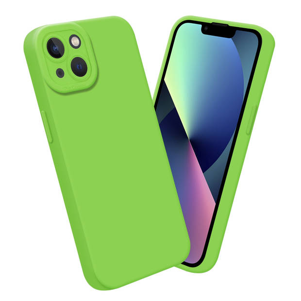 Cadorabo Hoesje geschikt voor Apple iPhone 14 in FLUID GROEN - Beschermhoes TPU silicone Cover Case