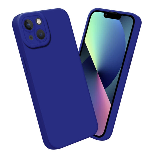 Cadorabo Hoesje geschikt voor Apple iPhone 14 PLUS in FLUID BLAUW - Beschermhoes TPU silicone Cover Case