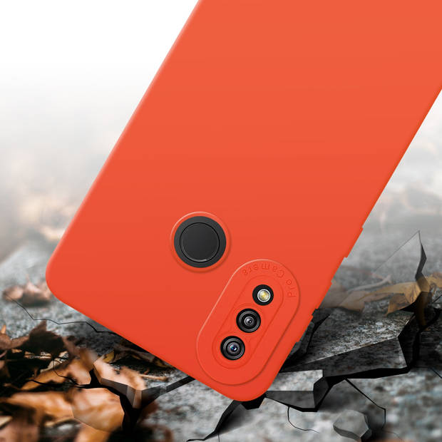 Cadorabo Hoesje geschikt voor Huawei P20 LITE 2018 / NOVA 3E in FLUID ORANJE - Beschermhoes TPU silicone Cover Case