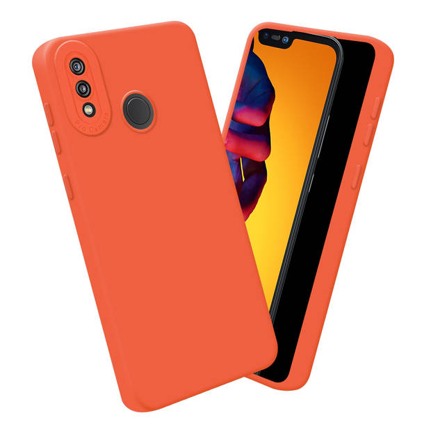 Cadorabo Hoesje geschikt voor Huawei P20 LITE 2018 / NOVA 3E in FLUID ORANJE - Beschermhoes TPU silicone Cover Case