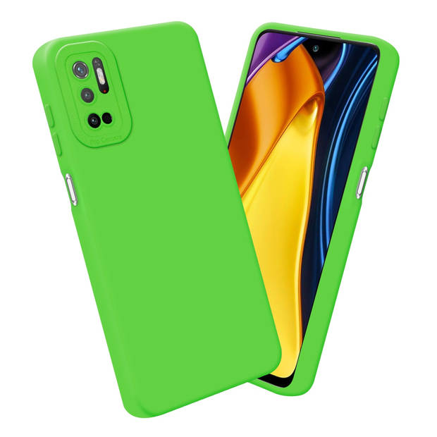 Cadorabo Hoesje geschikt voor Xiaomi RedMi NOTE 10 5G / POCO M3 PRO 5G in FLUID GROEN - Beschermhoes TPU silicone Cover