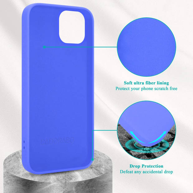 Cadorabo Hoesje geschikt voor Apple iPhone 14 Case in LIQUID LICHT PAARS - Beschermhoes TPU silicone Cover