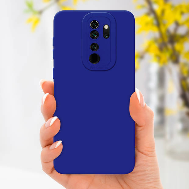 Cadorabo Hoesje geschikt voor Xiaomi RedMi NOTE 8 PRO in FLUID BLAUW - Beschermhoes TPU silicone Cover Case