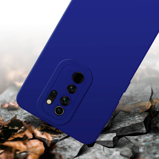 Cadorabo Hoesje geschikt voor Xiaomi RedMi NOTE 8 PRO in FLUID BLAUW - Beschermhoes TPU silicone Cover Case