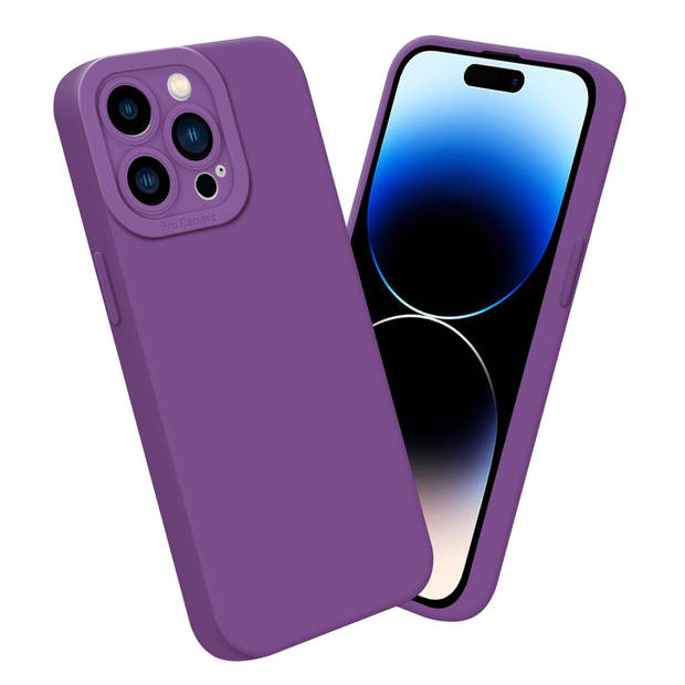 Cadorabo Hoesje geschikt voor Apple iPhone 14 PRO in FLUID MAT PAARS - Beschermhoes TPU silicone Cover Case