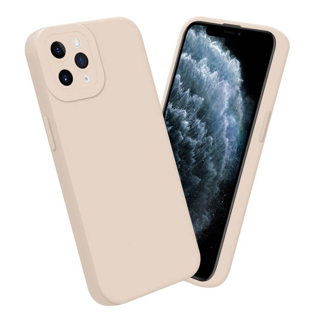 Cadorabo Hoesje geschikt voor Apple iPhone 11 PRO in FLUID CREAM - Beschermhoes TPU silicone Cover Case