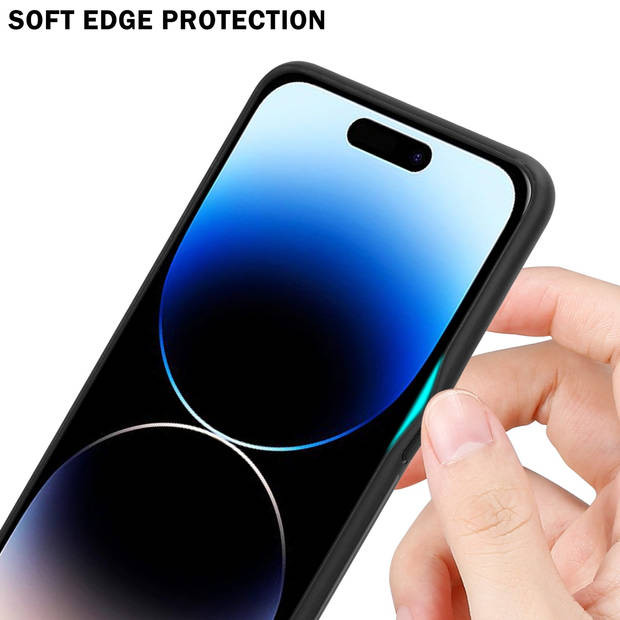 Cadorabo Hoesje geschikt voor Apple iPhone 14 PRO in PAARS - ROOD - Tweekleurige beschermhoes TPU-silicone Case Cover
