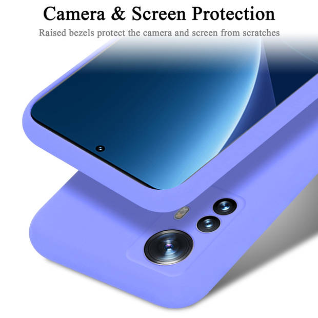 Cadorabo Hoesje geschikt voor Xiaomi 12 PRO Case in LIQUID LICHT PAARS - Beschermhoes TPU silicone Cover