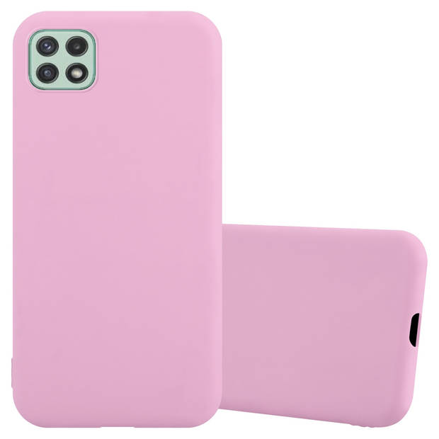 Cadorabo Hoesje geschikt voor Samsung Galaxy A22 5G in CANDY ROZE - Beschermhoes TPU silicone Case Cover