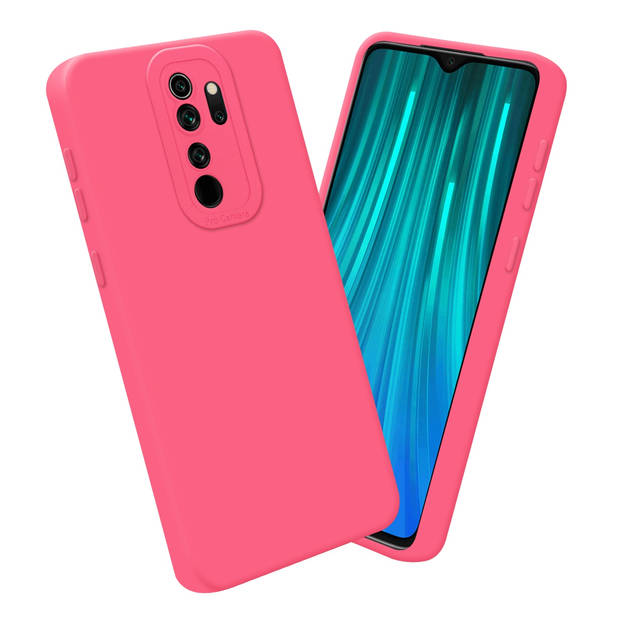 Cadorabo Hoesje geschikt voor Xiaomi RedMi NOTE 8 PRO in FLUID ROOD - Beschermhoes TPU silicone Cover Case