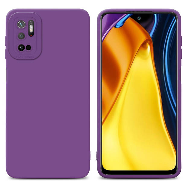 Cadorabo Hoesje geschikt voor Xiaomi RedMi NOTE 10 5G / POCO M3 PRO 5G in FLUID MAT PAARS - Beschermhoes TPU silicone