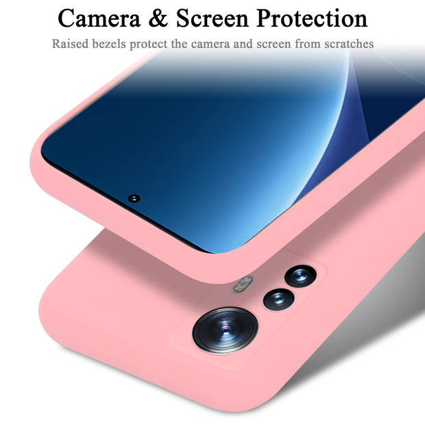 Cadorabo Hoesje geschikt voor Xiaomi 12 PRO Case in LIQUID ROZE - Beschermhoes TPU silicone Cover