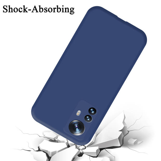 Cadorabo Hoesje geschikt voor Xiaomi 12 PRO Case in LIQUID BLAUW - Beschermhoes TPU silicone Cover