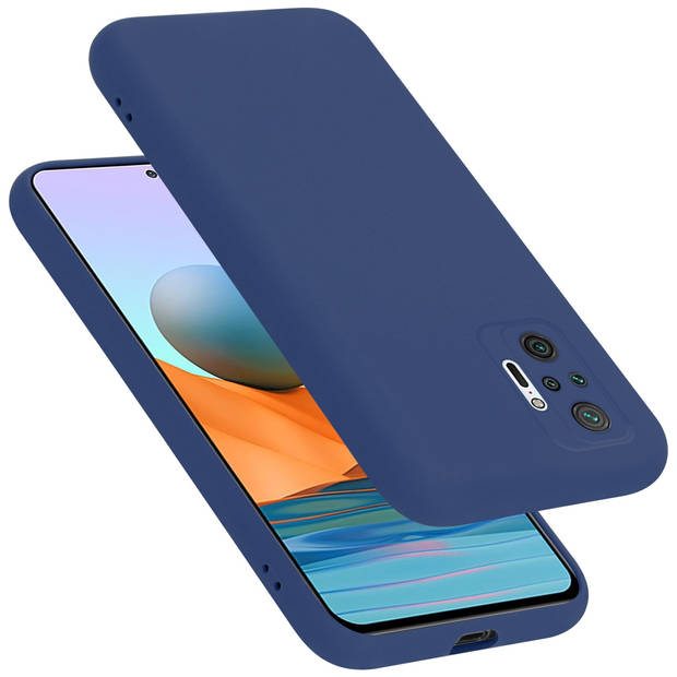 Cadorabo Hoesje geschikt voor Xiaomi RedMi NOTE 10 PRO Case in LIQUID BLAUW - Beschermhoes TPU silicone Cover