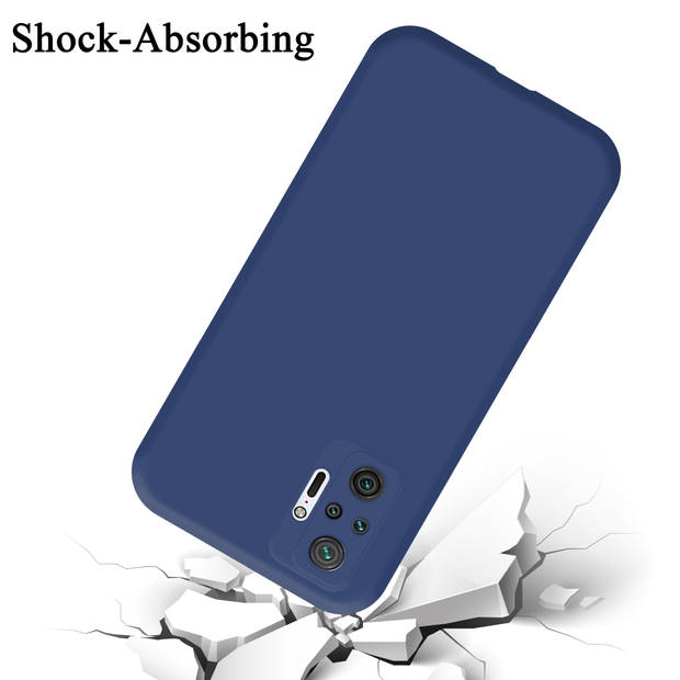 Cadorabo Hoesje geschikt voor Xiaomi RedMi NOTE 10 PRO Case in LIQUID BLAUW - Beschermhoes TPU silicone Cover