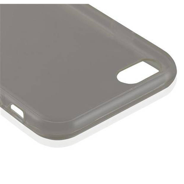 Cadorabo Hoesje geschikt voor Apple iPhone 6 PLUS / 6S PLUS in TRANSPARANT ZWART - Beschermhoes Cover gemaakt van TPU