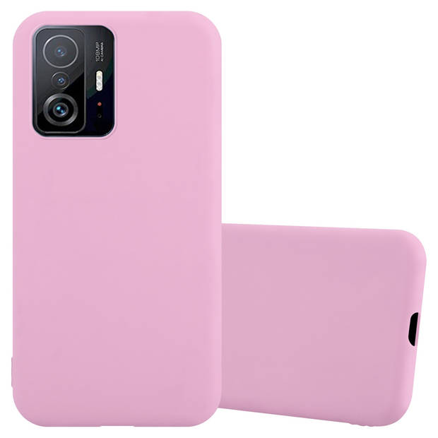 Cadorabo Hoesje geschikt voor Xiaomi 11T / 11T PRO in CANDY ROZE - Beschermhoes TPU silicone Case Cover