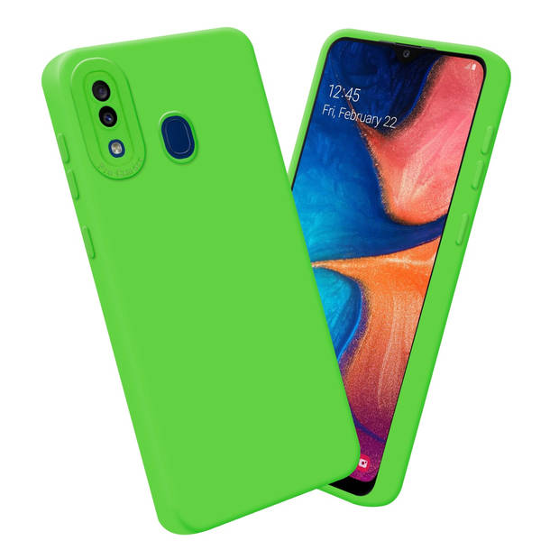 Cadorabo Hoesje geschikt voor Samsung Galaxy A20 / A30 / M10s in FLUID GROEN - Beschermhoes TPU silicone Cover Case