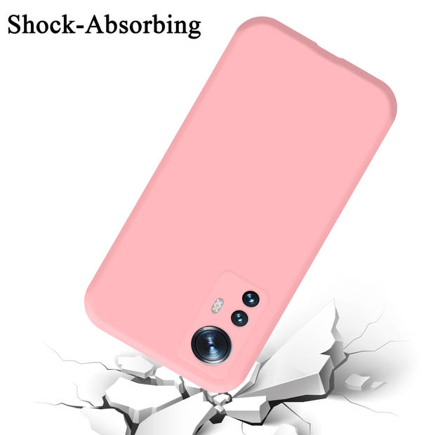 Cadorabo Hoesje geschikt voor Xiaomi 12 / 12X Case in LIQUID ROZE - Beschermhoes TPU silicone Cover