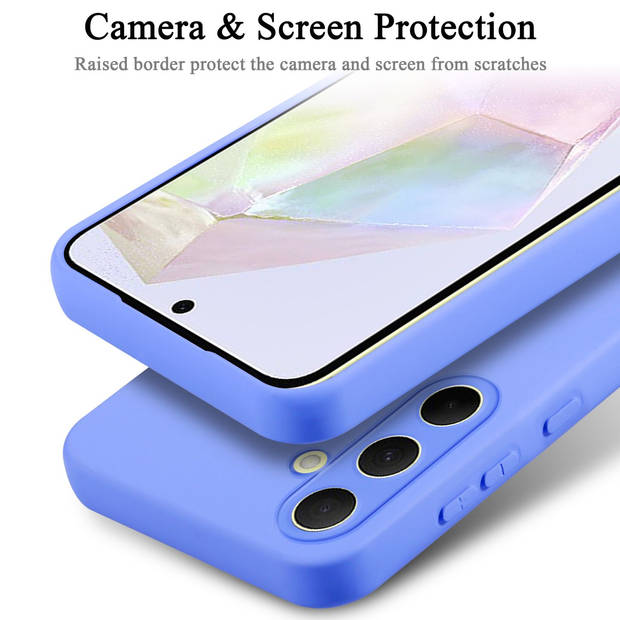 Cadorabo Hoesje geschikt voor Samsung Galaxy A35 Case in LIQUID LICHT PAARS - Beschermhoes TPU silicone Cover