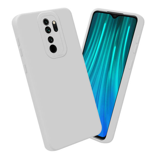 Cadorabo Hoesje geschikt voor Xiaomi RedMi NOTE 8 PRO in FLUID WIT - Beschermhoes TPU silicone Cover Case