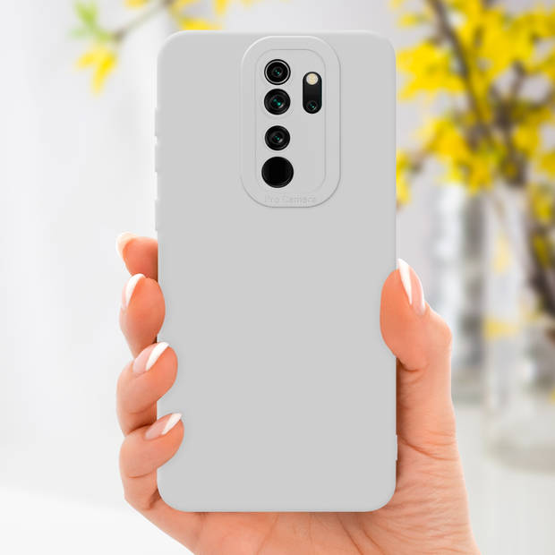 Cadorabo Hoesje geschikt voor Xiaomi RedMi NOTE 8 PRO in FLUID WIT - Beschermhoes TPU silicone Cover Case