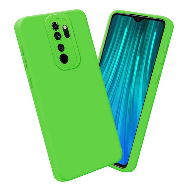 Cadorabo Hoesje geschikt voor Xiaomi RedMi NOTE 8 PRO in FLUID GROEN - Beschermhoes TPU silicone Cover Case